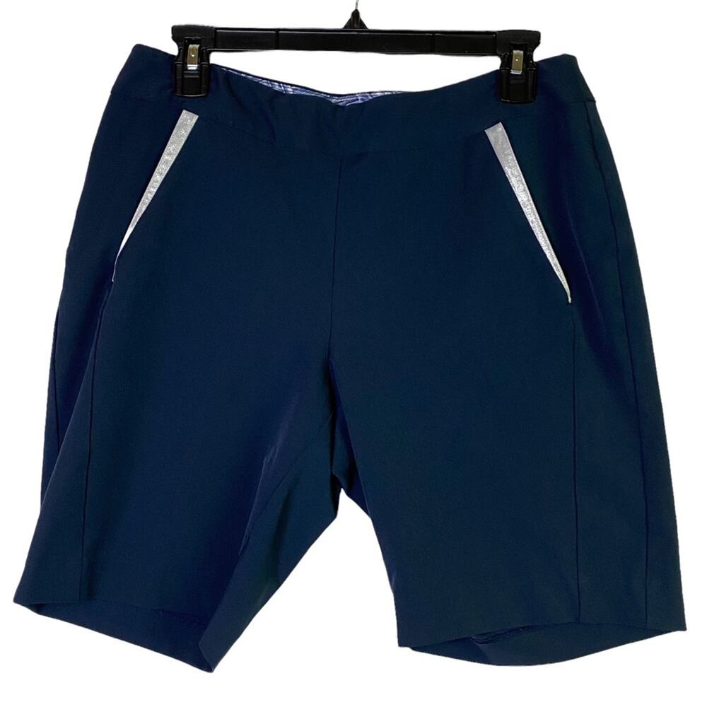 Greg Norman Blue Pull On Golf Active Shorts Size 8